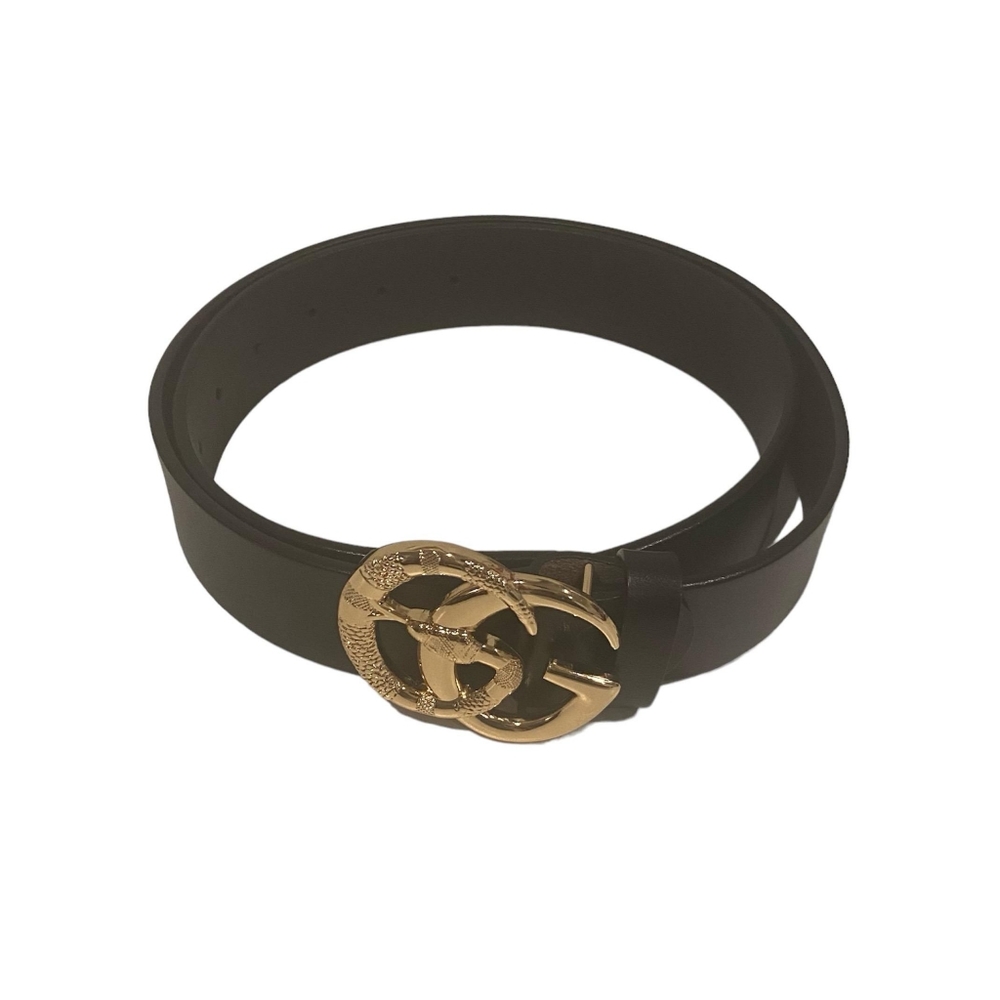 Gucci leather belt, unisex, black size: 30-33=105cm